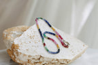 Multi stone necklace (Yellow and Blue Sapphire, Ruby, Emerald)