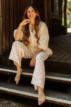 The Solace Pants - Heart embroidered fully elasticised