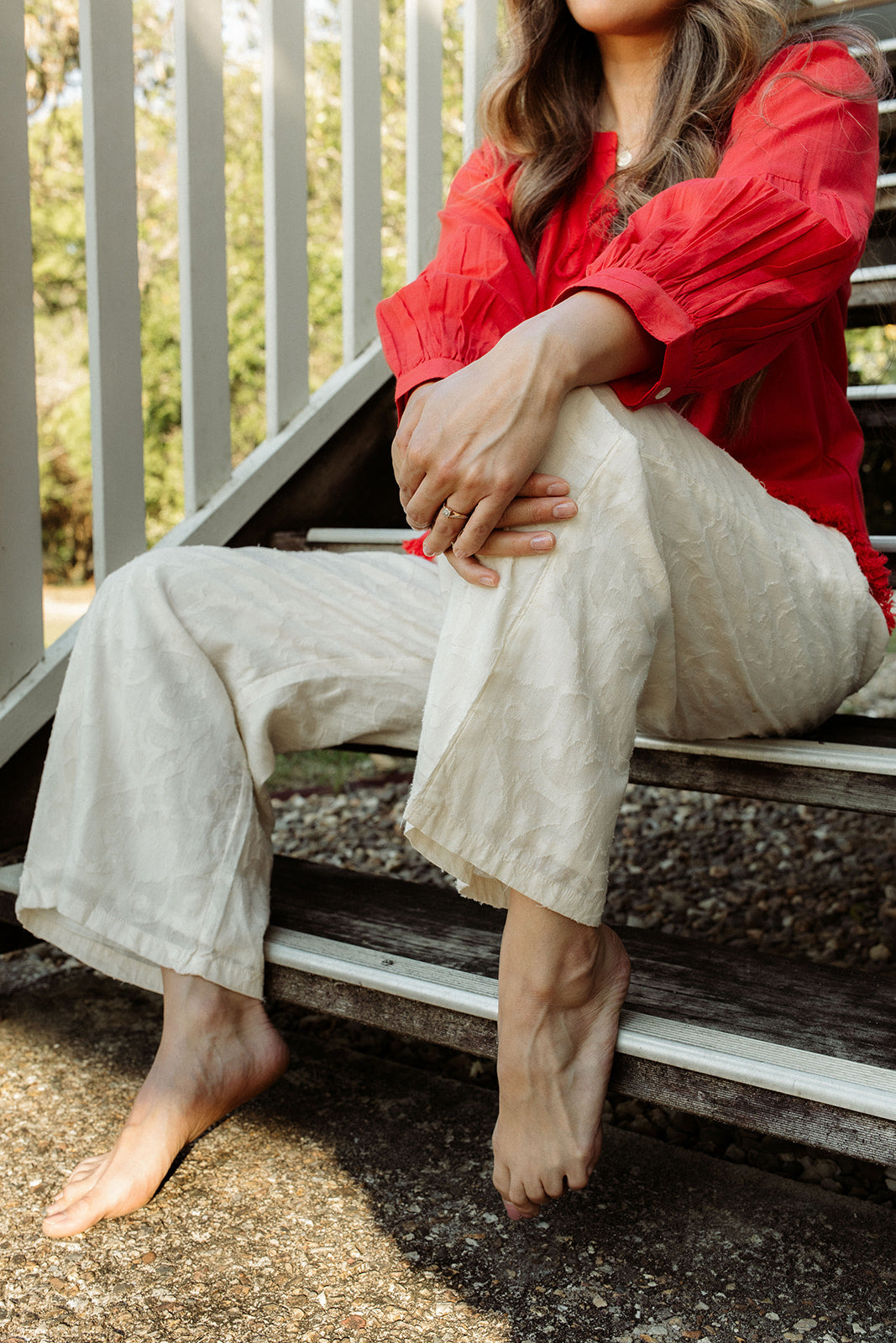 The Sahana Shirt - Red