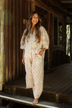 The Solace Pants - Heart embroidered fully elasticised