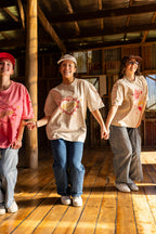 The Flaming Heart Tee - Oat