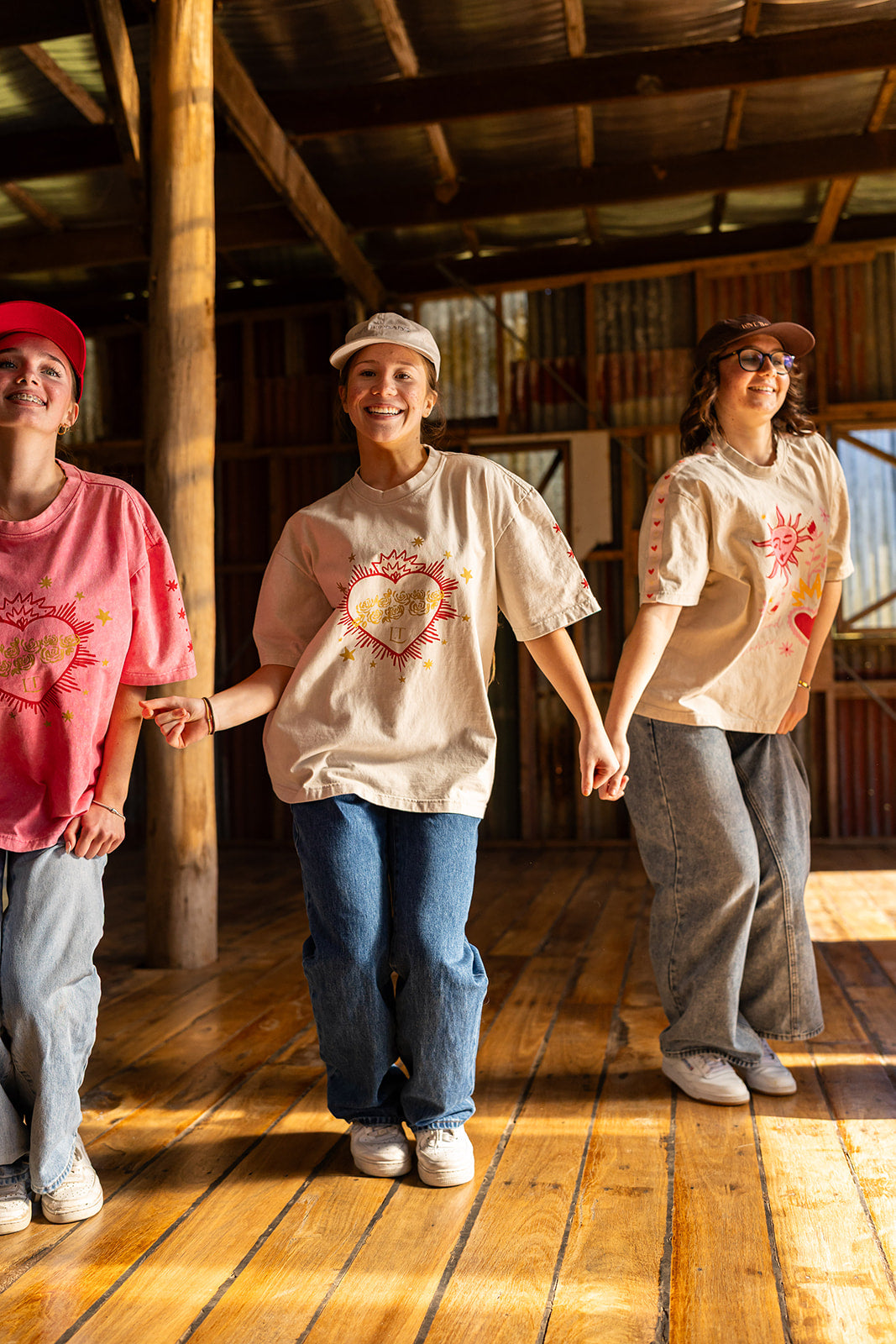 The Flaming Heart Tee - Oat