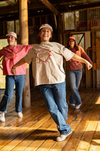 The Flaming Heart Tee - Oat