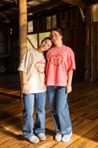 The Flaming Heart Tee-Pink