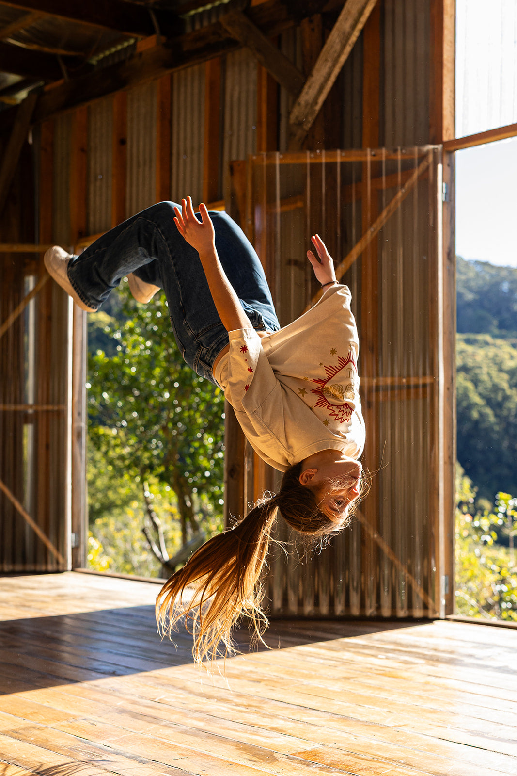 The Flaming Heart Tee - Oat