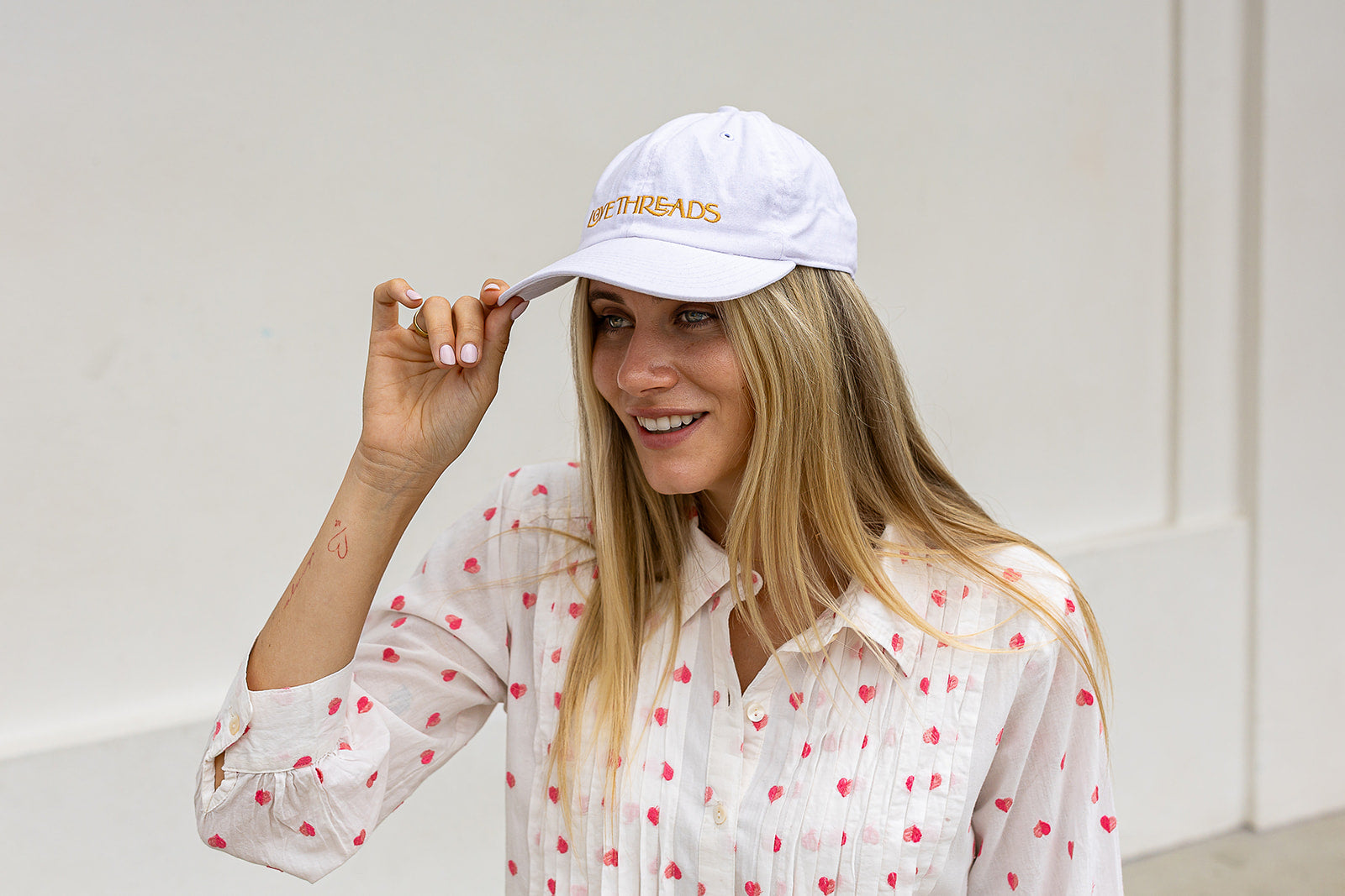 The Love Threads Embroidered Cap