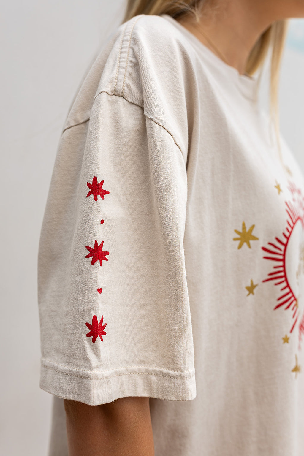 The Flaming Heart Tee - Oat