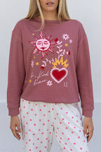 Be a Kind Human – Dusty Rose Sweater