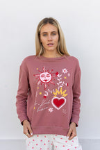 Be a Kind Human – Dusty Rose Sweater