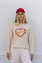 Flaming Heart – Oat Sweater