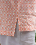Men's Star Shirt - Coral with pink