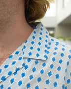 Men's Star Shirt - Two tone blue