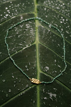 Emerald Necklace - Gold plated clasp