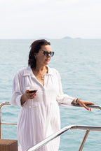 The Sienna Shirt Dress - White